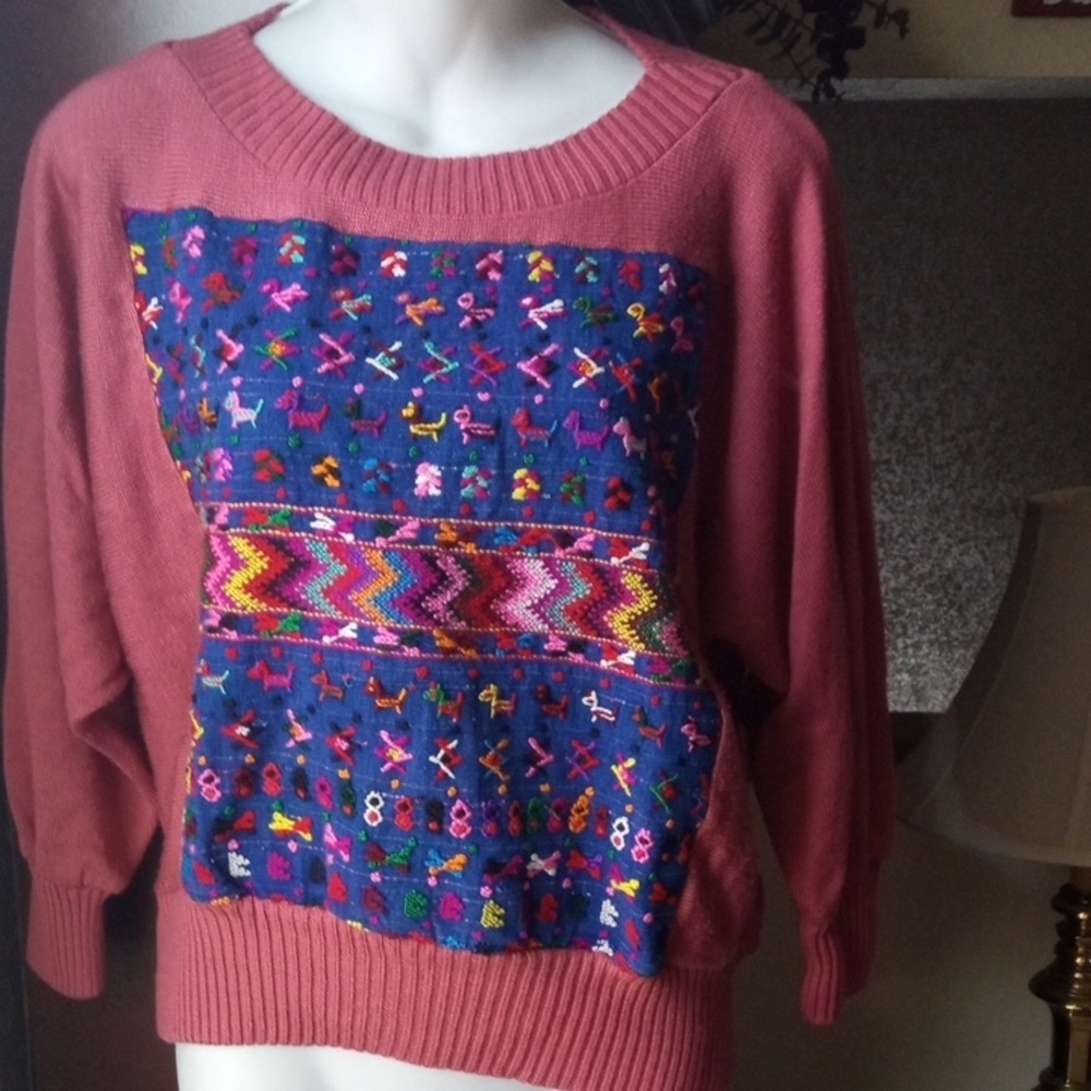 Native Needle Work Sweater